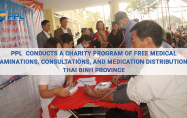 PPL CONDUCTS A CHARITY PROGRAM OF FREE MEDICAL EXAMINATIONS, CONSULTATIONS, AND MEDICATION DISTRIBUTION IN THAI BINH PROVINCE 